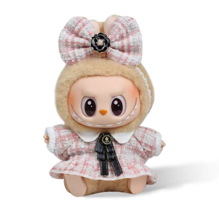 POP MART The Monsters Labubu Fashion Dress - Pink Skirt + Pink Bow