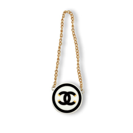 POP MART The Monsters Labubu Fashion Dress - Labubu White Chanel Style Round Bag